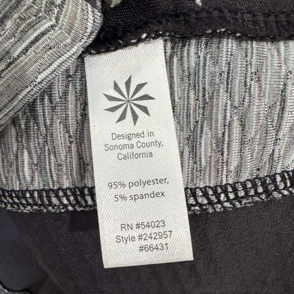 Athleta Snowscape Jacket Women's Small Gray Black Full Zip Hooded - Picture 7 of 8